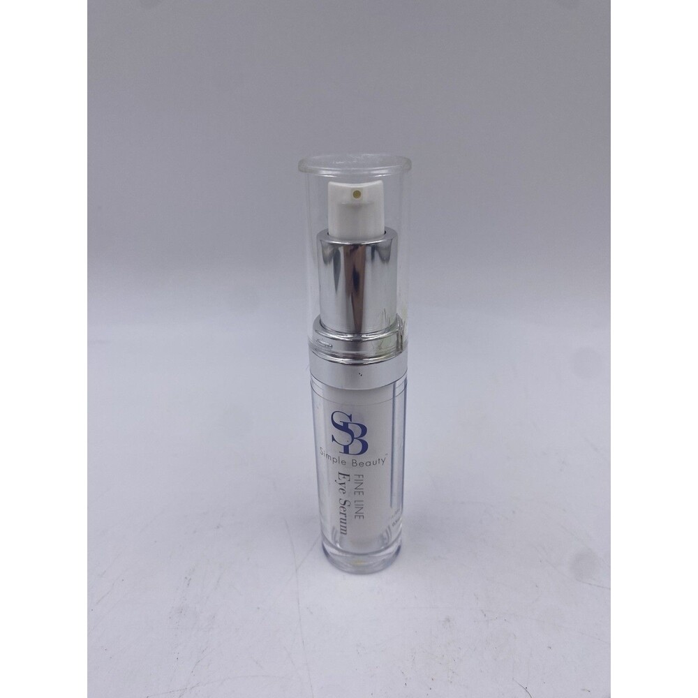Simple Beauty Fine Line Eye Serum 0.5 Oz. New Cracked Lid